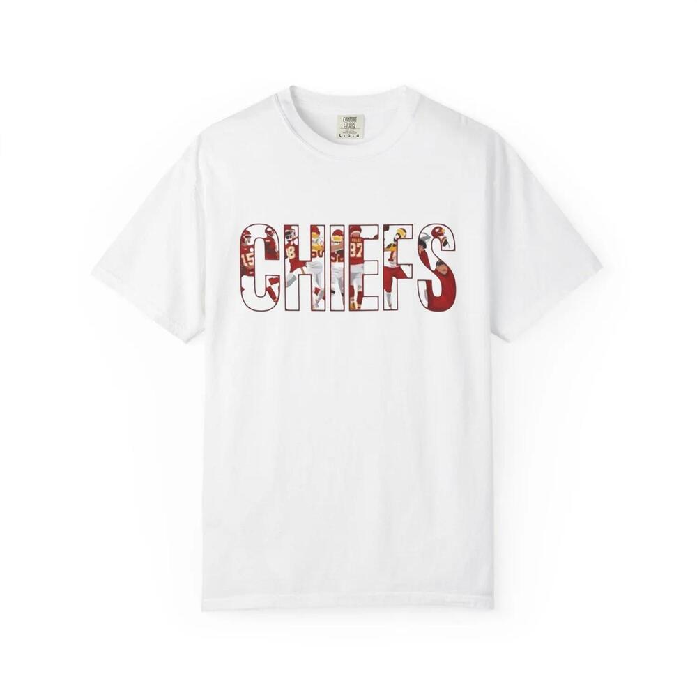 Unisex Kansas City Football Tshirt Cheifs Football Shirt